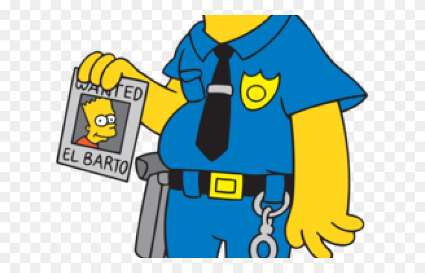 640x480 Los Simpsons Clipart Oficial De Policía - Oficial De Policía Clipart