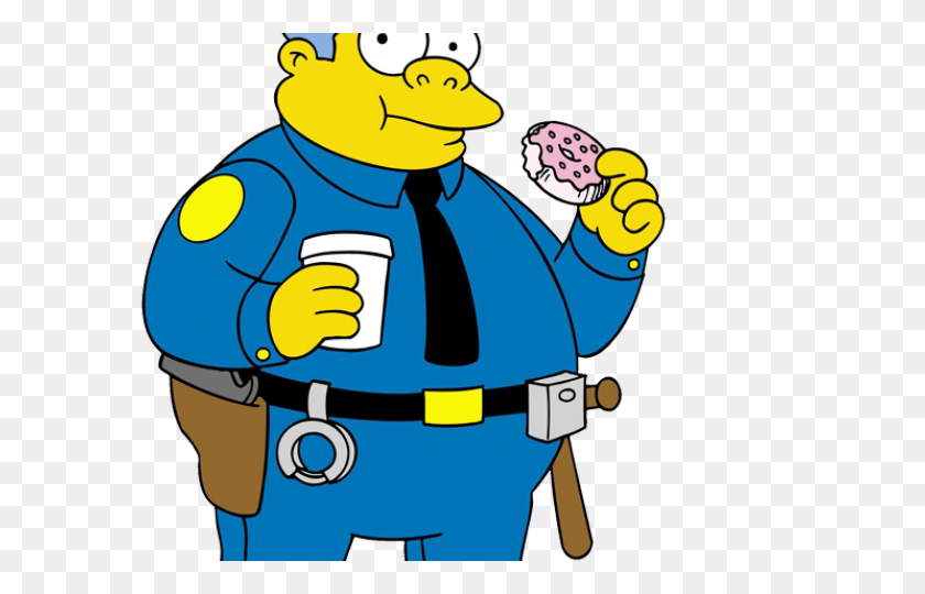 640x480 Los Simpsons Clipart Oficial De Policía - Oficial De Policía Png