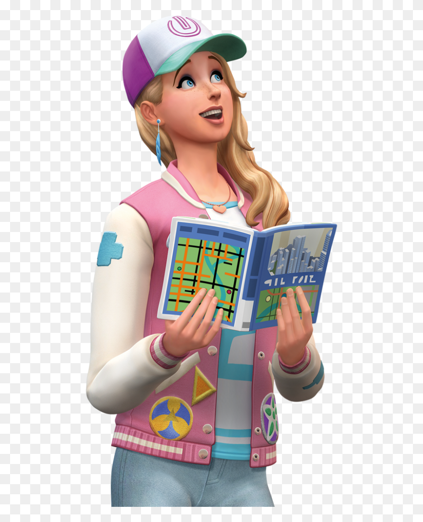 800x1000 The Sims City Living Logo, Icon, Boxart, Renders - Sims 4 PNG