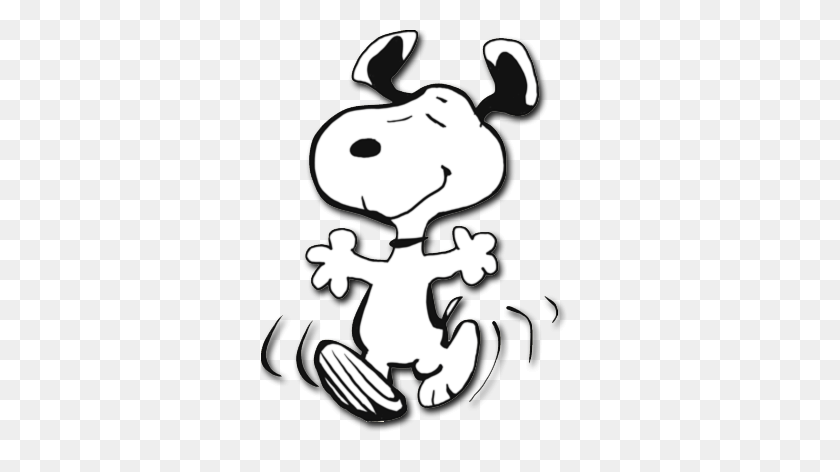 317x412 Snoopy Dance Skohp - Танцующий Снупи Клипарт