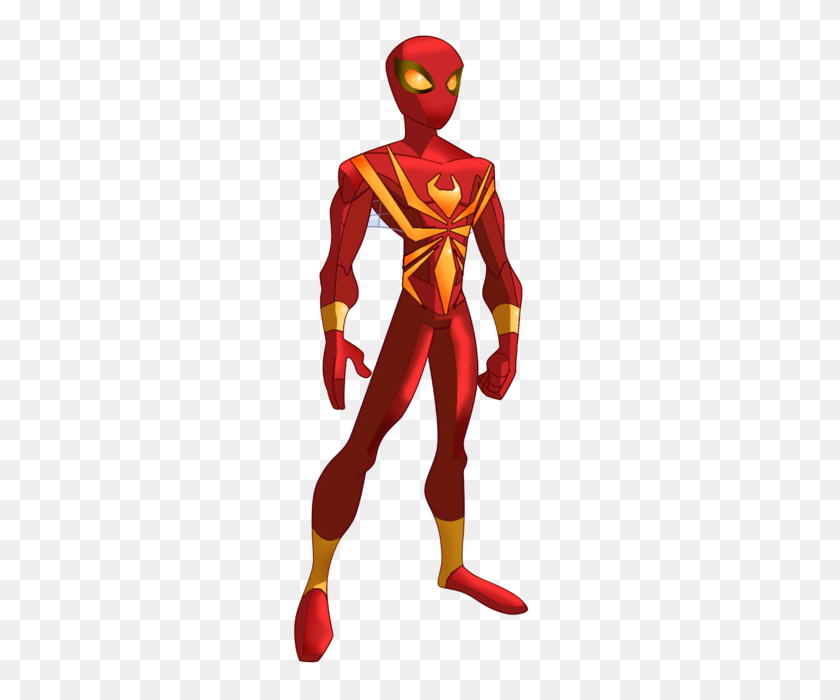 265x640 The Spectacular Iron Spider - Spiderman Mask PNG