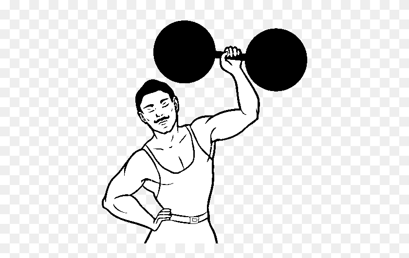 600x470 The Strongman Coloring Page - Strong Man PNG