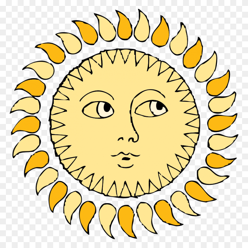 800x800 The Sun Clip Art - Cute Sunshine Clipart