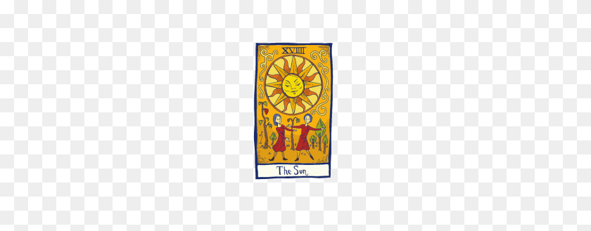 190x269 The Sun Tarot Card - Tarot Card PNG
