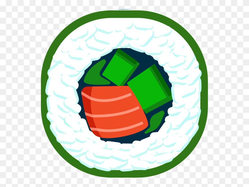 566x570 The Sushi Roll Knife Hit Wiki Fandom Powered - Sushi Clipart PNG