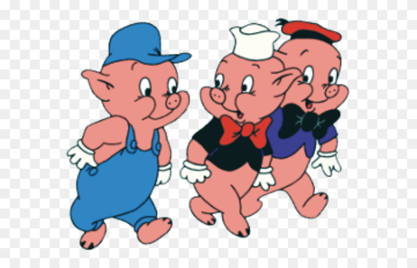 583x480 The Three Little Pigs Domestic Pig Big Bad Wolf Clip Art - 3 Little Pigs Clipart