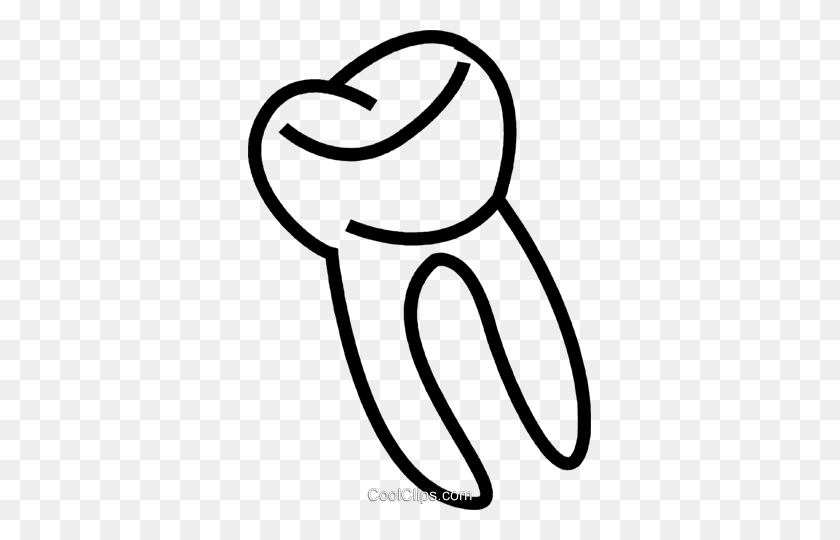 343x480 The Tooth Royalty Free Vector Clip Art Illustration - Free Tooth Clipart