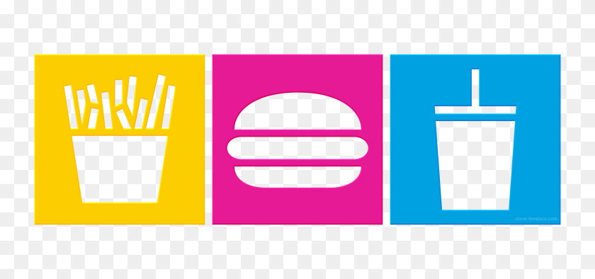2100x900 The Types Of Burger Joints Steve Lovelace - Burger And Fries Clipart