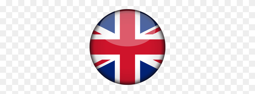 250x250 El Icono De La Bandera Del Reino Unido - Bandera Británica Png