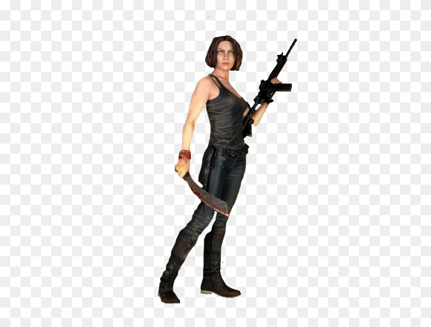 406x578 The Walking Dead Scale Maggie Statue Popcultcha Gentle Giant - The Walking Dead PNG