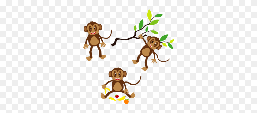 300x309 The Wise Monkey Story In English Baalgatha Podcast - Bedtime Story Clipart