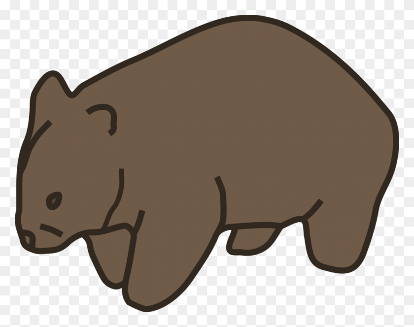 968x750 El Wombat Vertebrado Dingo De Dibujos Animados - Dingo De Imágenes Prediseñadas