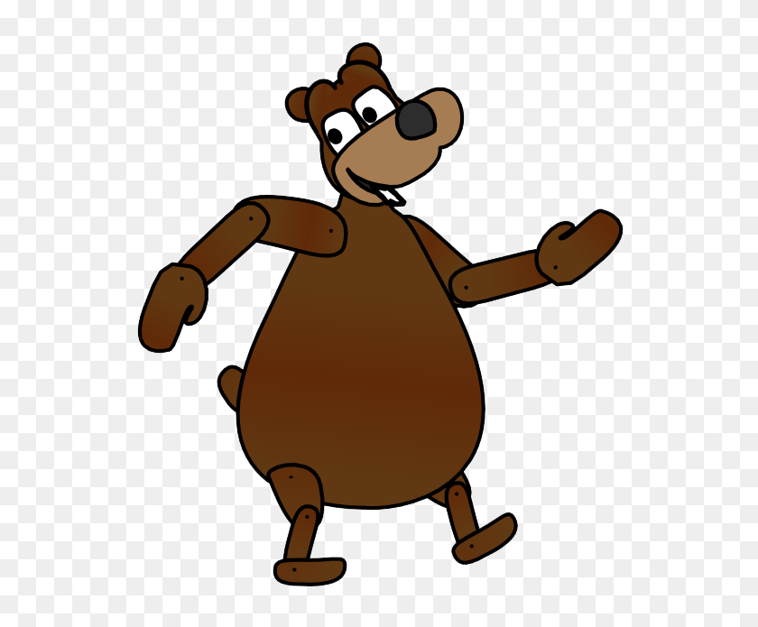 571x635 The Woodchuck Bear - Woodland Bear Clipart