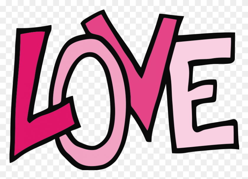 800x560 The Word Love Clipart - Lovers Clipart