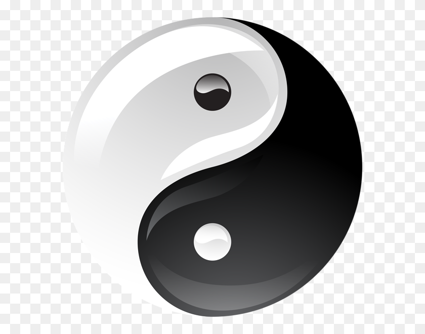 600x600 The Yin And Yang Png Clip Art - Tkd Clipart