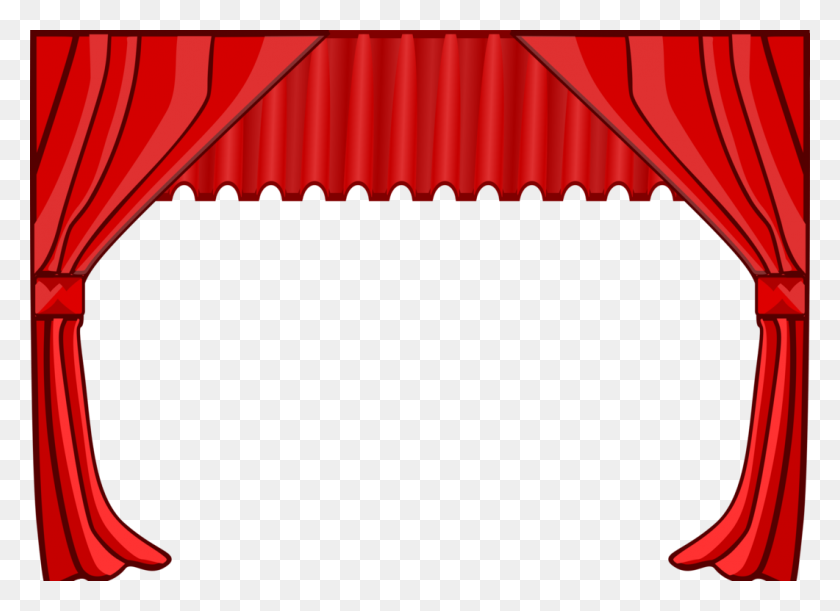 1061x750 Theater Drapes And Stage Curtains Cinema - Movie Theatre Clipart