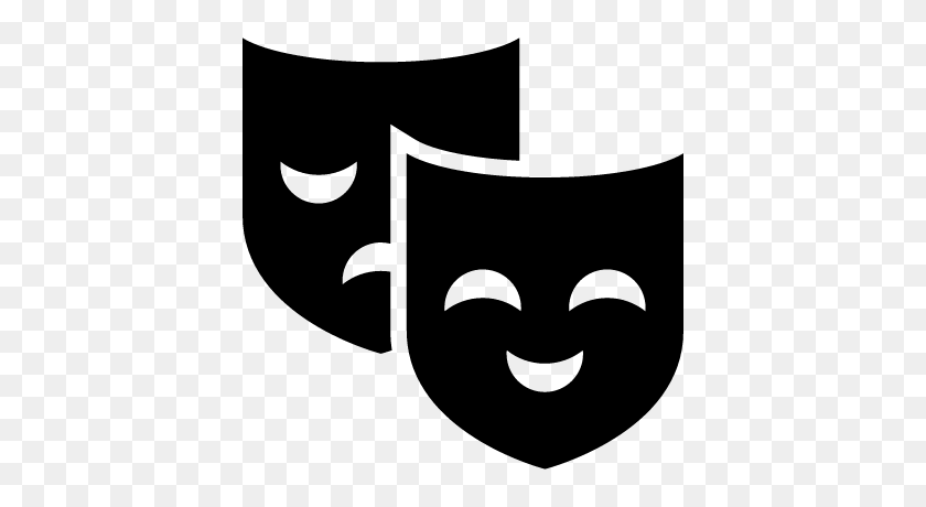 400x400 Theater Masks Free Vectors, Logos, Icons And Photos Downloads - Theatre Mask PNG