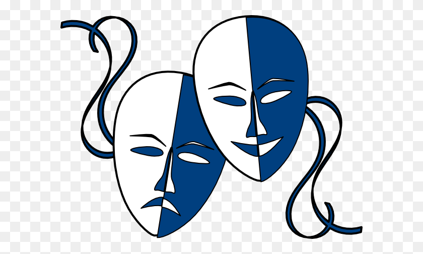 600x444 Theatre Masks Clip Art - Playhouse Clipart