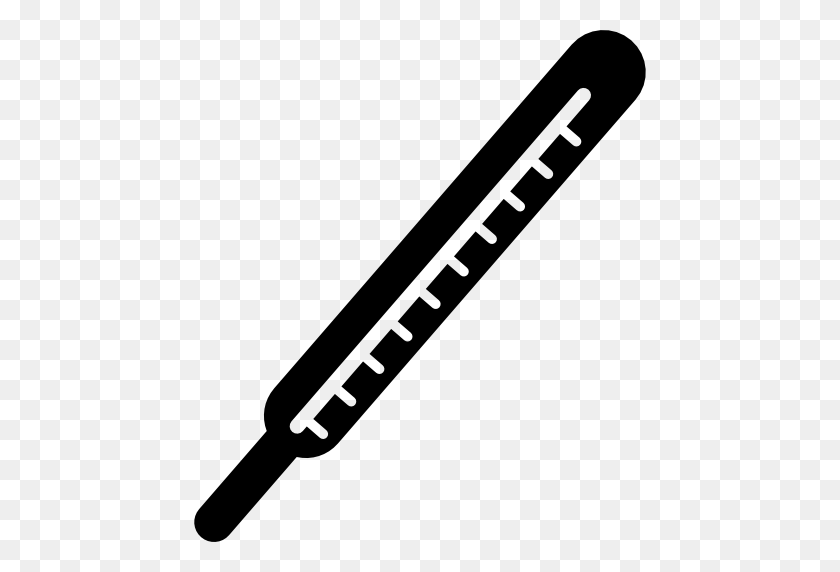 512x512 Thermometer Clip Art Images Black - Baseball Bat Clipart Black And White
