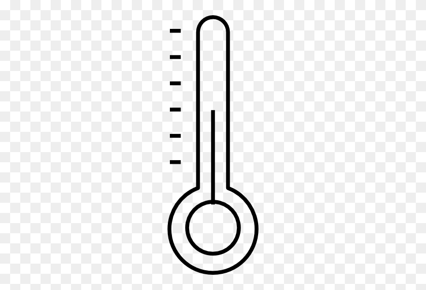 512x512 Термометр, Холод, Ртуть, Температура, Измерительные Приборы, Значок Тепла - Холодный Термометр Клипарт
