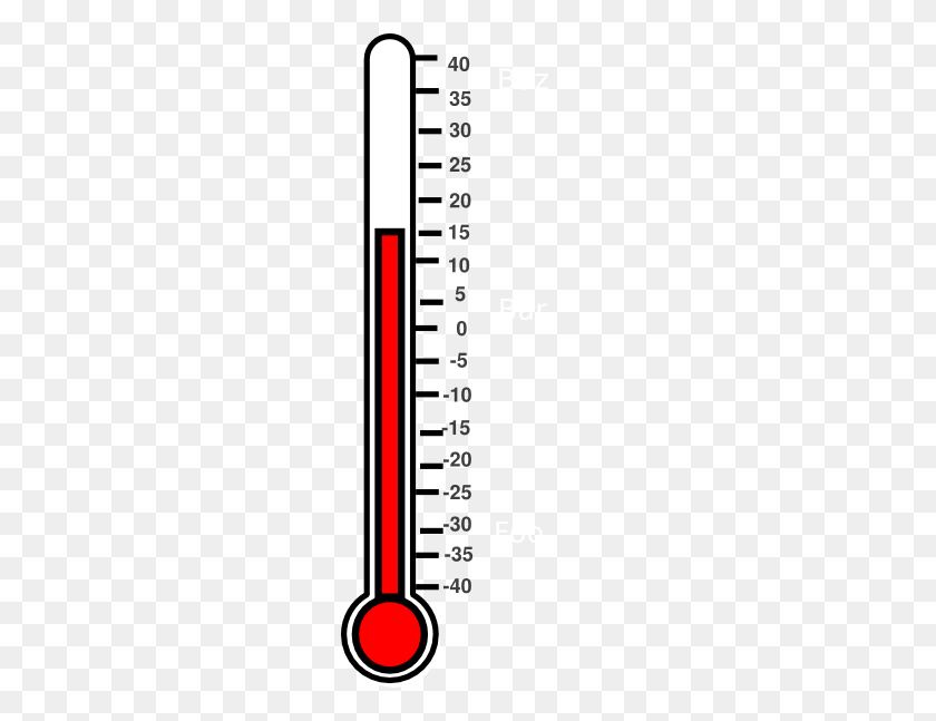 228x587 Thermometer Degrees Celsius Clip Art - Thermometer Clip Art