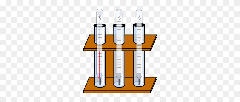 258x299 Thermometer In Beaker Clip Art - Graduated Cylinder Clipart