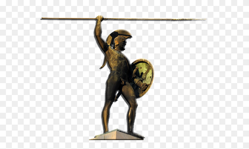 576x442 Thermopylae Battle Bc - Greek Statue PNG