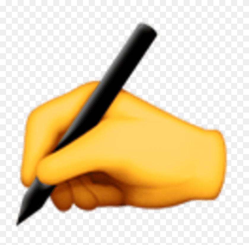 Как написать эмодзи. Рука с ручкой. Пишущая рука. Рука пишет. Рука держит ручку.