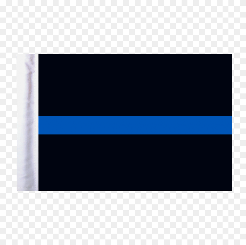 1050x1050 Thin Blue Line Motorcycle Flag - Thin Blue Line PNG