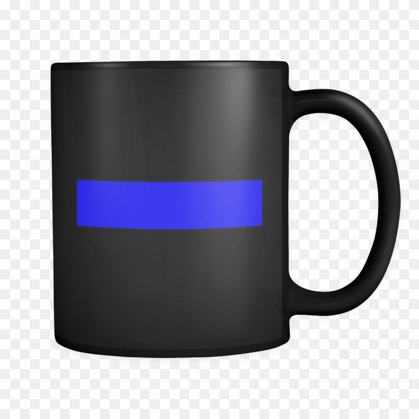 1024x1024 Thin Blue Line Mug - Thin Blue Line PNG