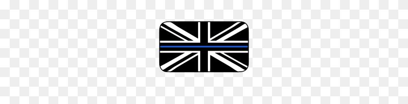 190x156 Delgada Línea Azul De La Bandera Del Reino Unido - Delgada Línea Azul Png