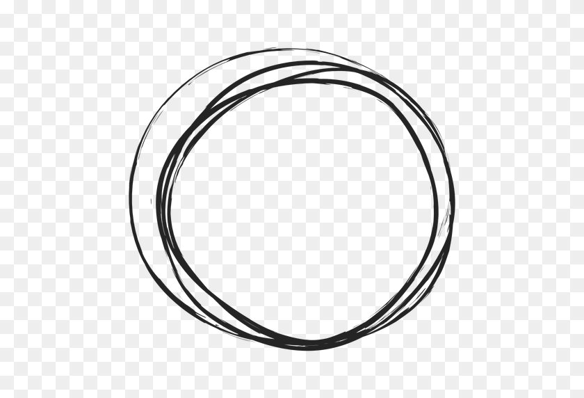 512x512 Thin Circle Scribble - Thin Circle PNG
