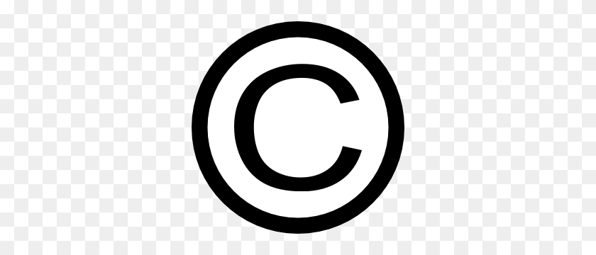 300x300 Thin Copyright Symbol Clip Art Free Vector - Patent Clipart