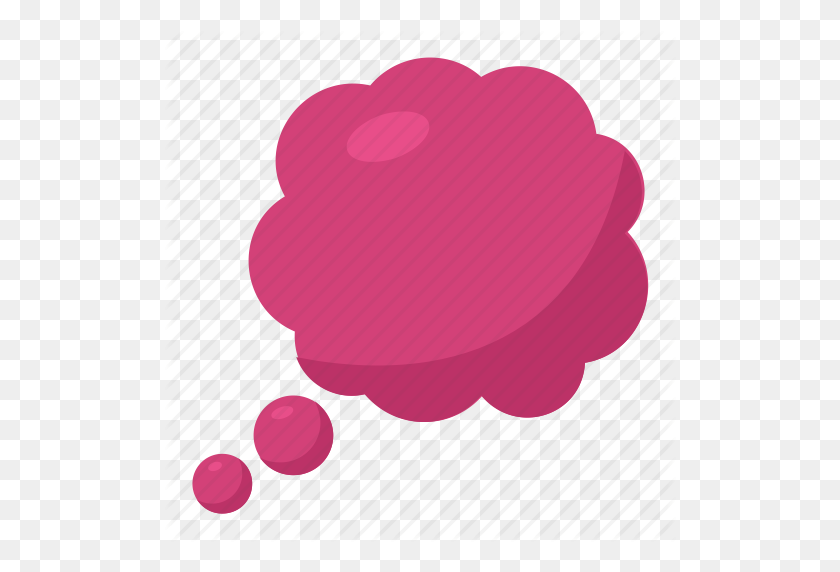 512x512 Think Bubble, Think Cloud, Though Symbol, Thought Balloon Emoji - Balloon Emoji PNG