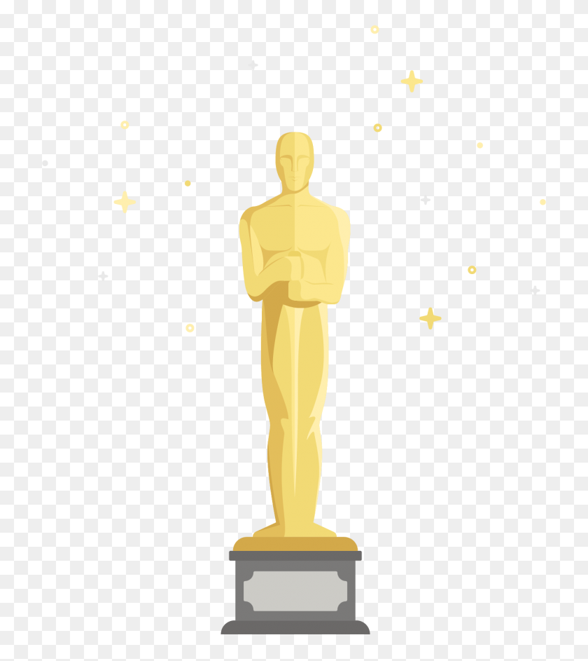 1356x1536 Think Christian Goes To The Oscars - Oscar Statue PNG