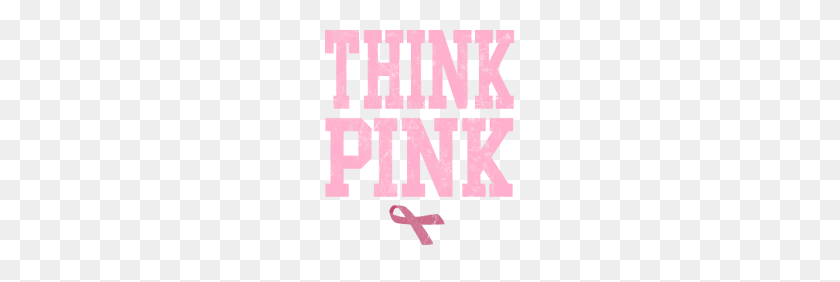 190x222 Think Pink Breast Cancer Awareness With Ribbon - Breast Cancer Awareness Ribbon PNG
