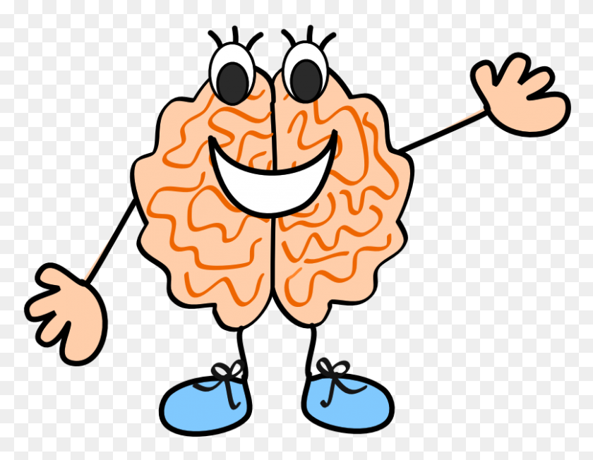 804x611 Думающий Мозг Клипарт Для Детей Картинки - Человек Думающий Клипарт