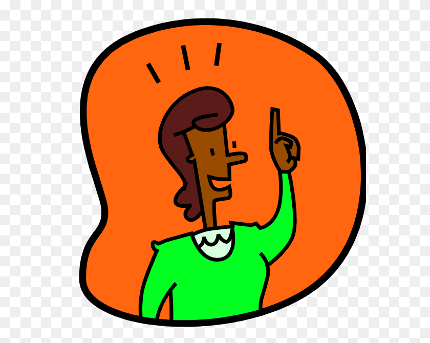 590x610 Thinking Clipart Woman Has Hunch - Uf Clipart