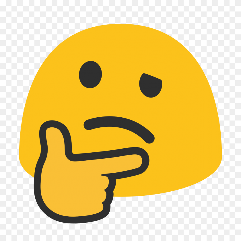 1200x1200 Thinking Face Emoji - Thinking Emoji PNG