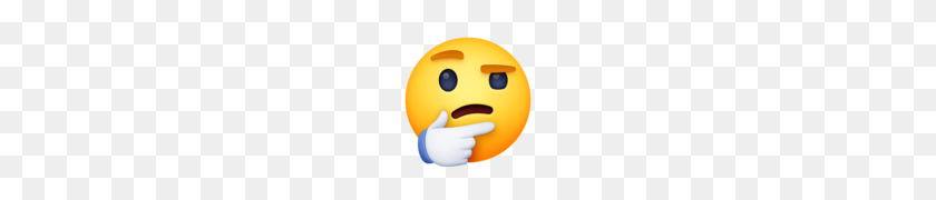 120x120 Thinking Face Emoji - Thinking Emoji PNG
