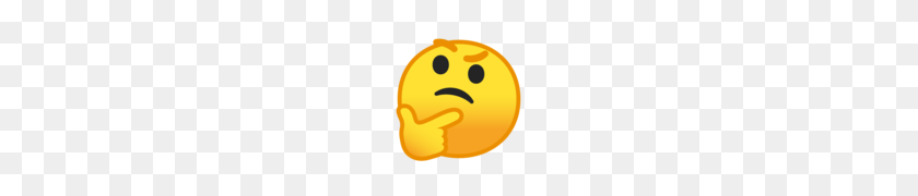 120x120 Thinking Face Emoji - Thonking PNG