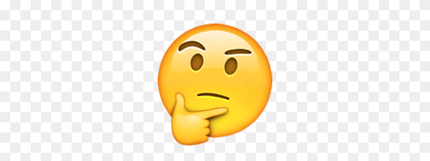 256x256 Thinking Face Emoji For Facebook, Email Sms Id - Thinking Face Emoji PNG