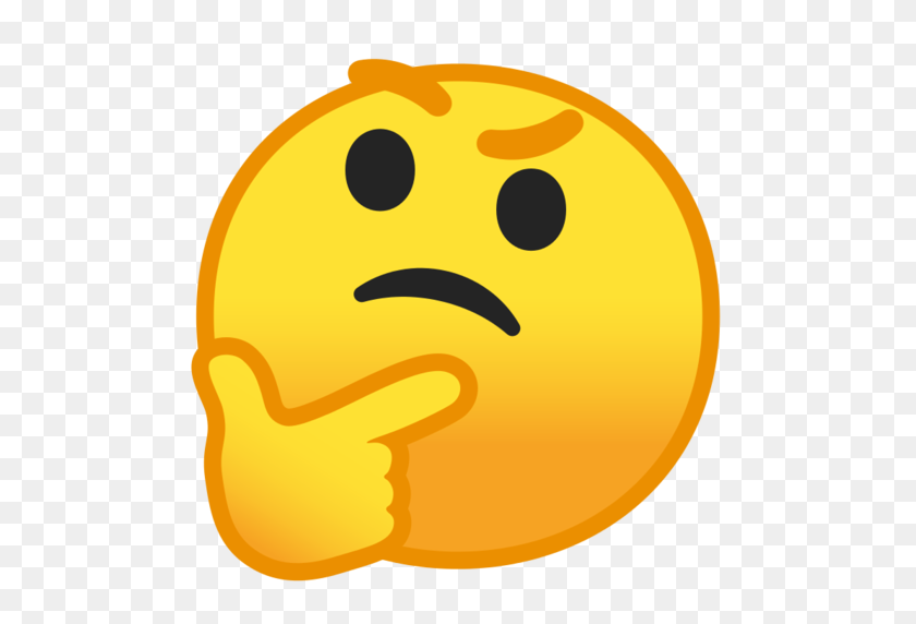 512x512 Thinking Face Emoji Thinking Emoji - Pondering Clipart
