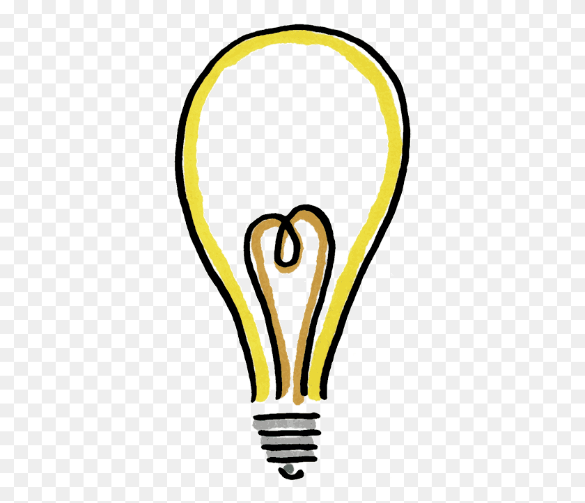 350x663 Thinking Light Bulb Clip Art Free Clipart Images - Thinking Clipart Transparent