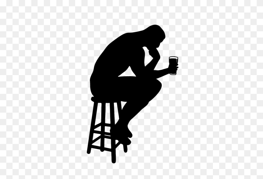 314x512 Thinking While Drinking - The Thinker PNG