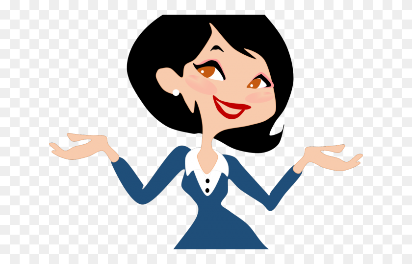640x480 Thinking Woman Clipart Person - Happy Woman Clipart