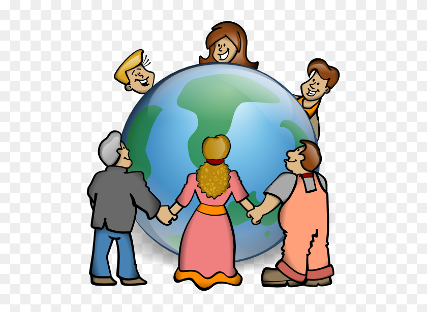 555x555 This Clip Art Of A Group - Collaboration Clipart