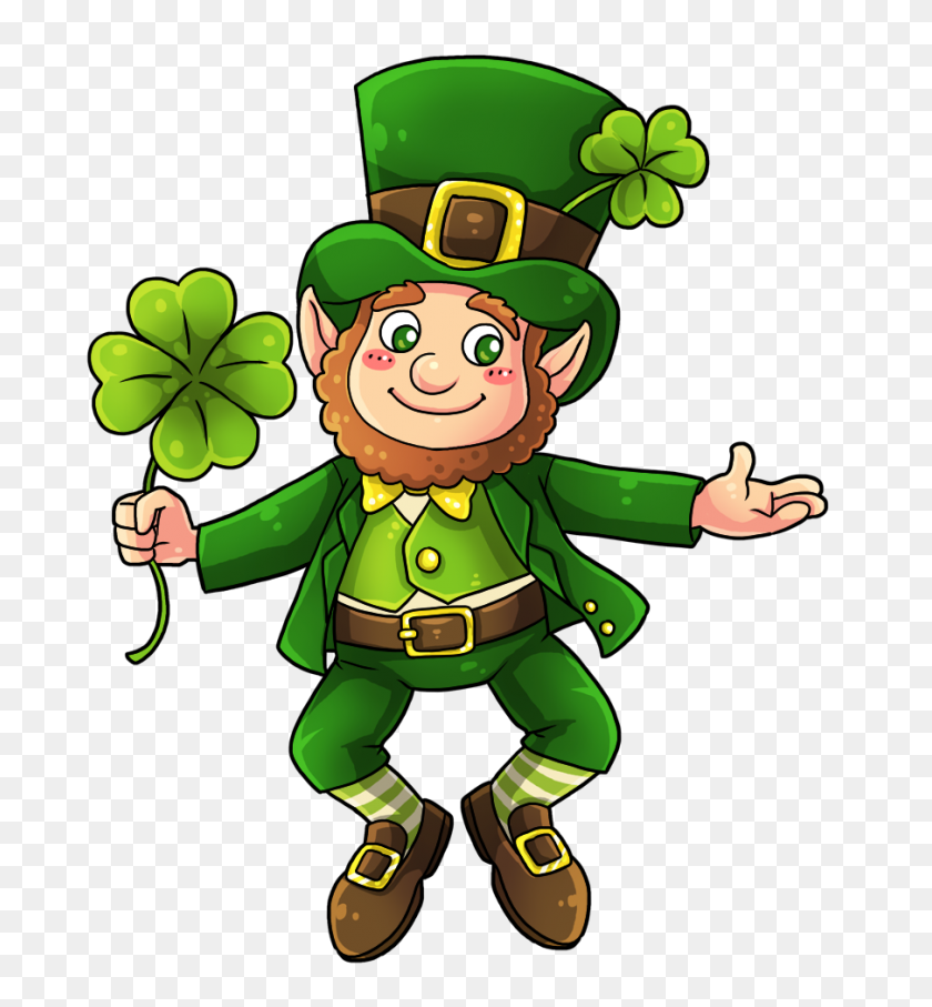 904x982 This Cute And Adorable Leprechaun Clip Art Is Great For Use - Snoopy St Patricks Day Clipart
