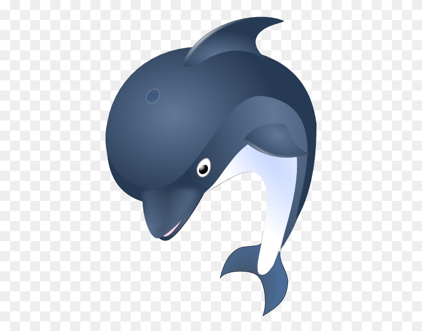 420x599 This Cute Jumping Dolphin Clip - Dolphin Images Clip Art