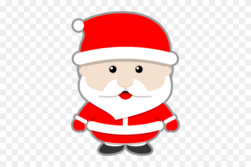 500x500 Este Lindo Clipart De Santa Claus Hecho En Estilo Kawaii Se Puede Usar - Christmas Santa Clipart